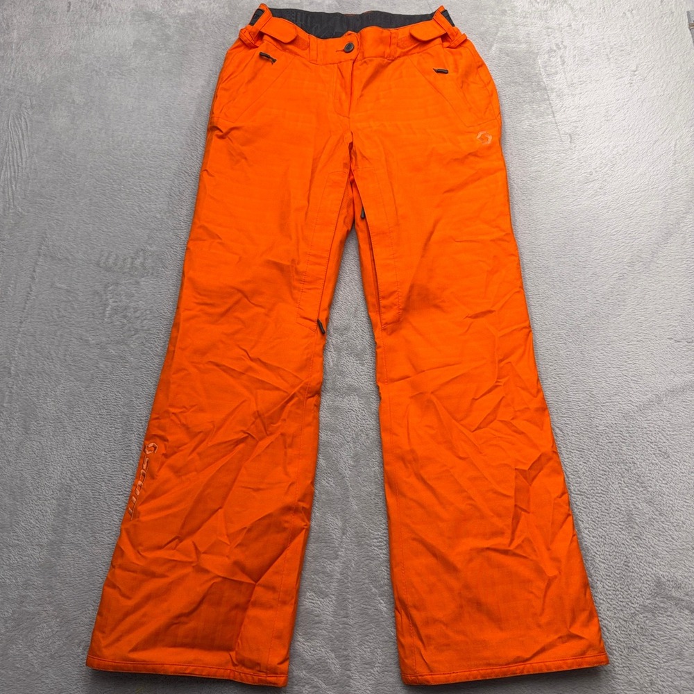 Scott Snow Pants Womens 0 Orange Insulated Ski Snowboard Outerwear Cargo Pocket